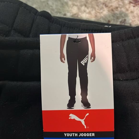 PUMA power graphic sweatpants joggers black Size M 10/12 - Picture 4 of 4